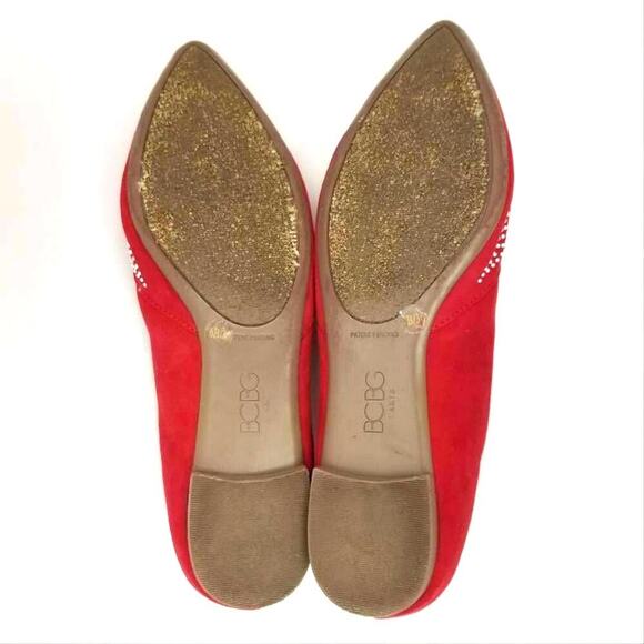 Bcbg Paris Zuzux Ballet Flat Pointed Toes Rhinestone Embelished Flat Shoe Sz 6 B - Picture 8 of 12